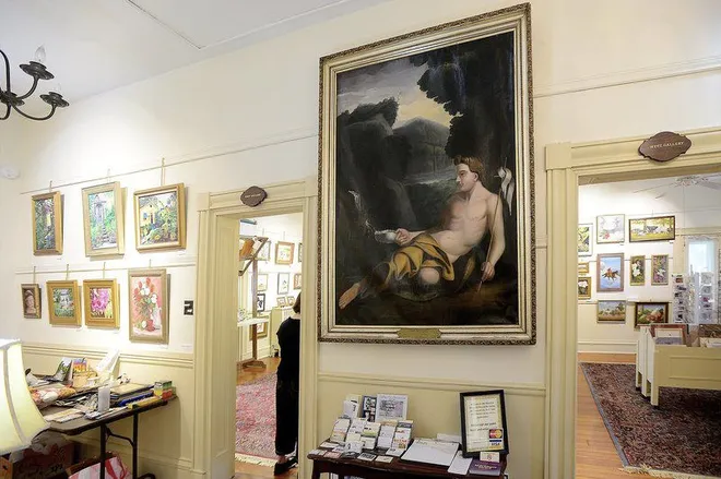 Painting of John the Baptist by John Henry Heyser is still on display in the mansion house